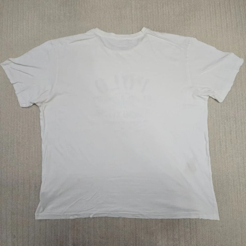 Polo Ralph Lauren Shirt Mens 2XL XXL White Crewneck Graphic Tee Short Sleeve